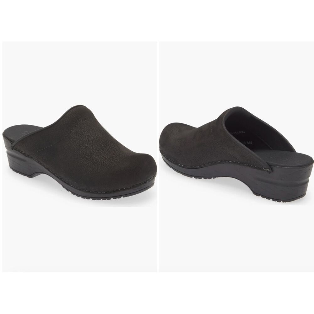 New Sanita Sonja Danish Clogs in Black Size 41 US 10